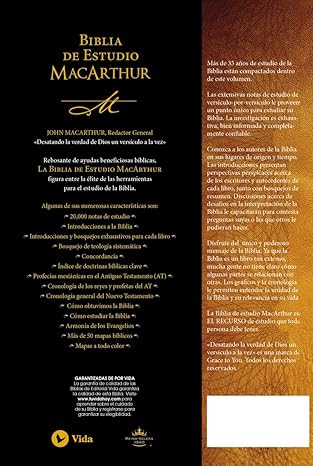 Biblia de Estudio McArthur Rustica