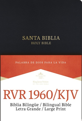 [9781586409470] SANTA BIBLIA / HOPY BIBLE RV1960 BIBLIA BILINGÜE LETRA GRANDE NEGRO TD