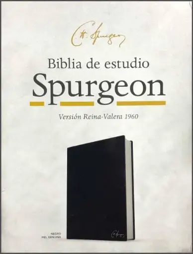 [9781535952392] BIBLIA DE ESTUDIO SPURGEON RV1960 / NEGRO PIEL GENUINA