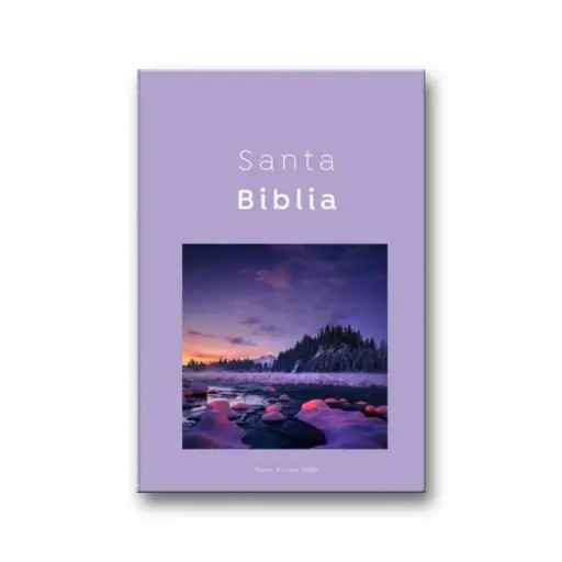 [9798885167444] BIBLIA MISIONERA RV1960 LILA PAISAJE DE LAGO