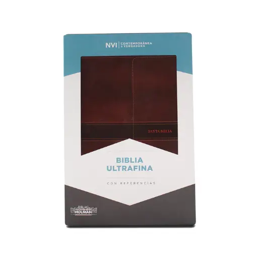 [9781535936644] SANTA BIBLIA ULTRAFINA NVI C/ REF MARRON SIMIL PIEL Y SOLAPA C/ IMAN