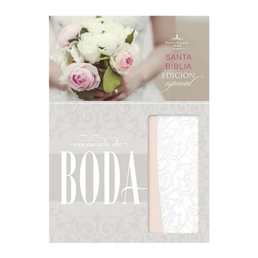 [9781535950916] BIBLIA RV1960 RECUERDO DE BODA FILIGRANA BLANCO