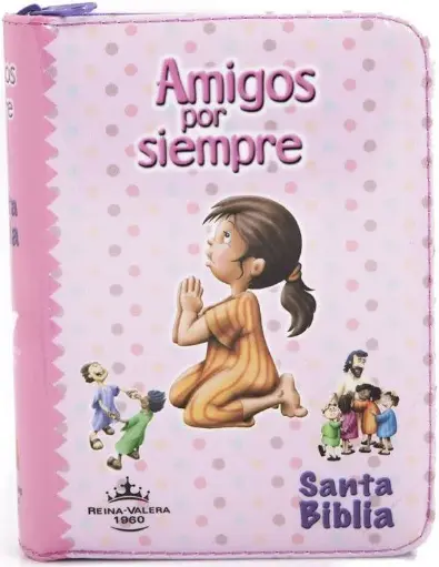 [9789587456639] BIBLIA RVR60 AMIGOS POR SIEMPRE ROSA INDI CIERRE  