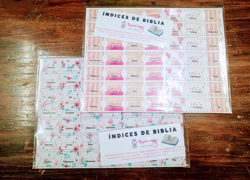 [TEPIND'65] T INDICES DE BIBLIA VARIOS DISEÑOS